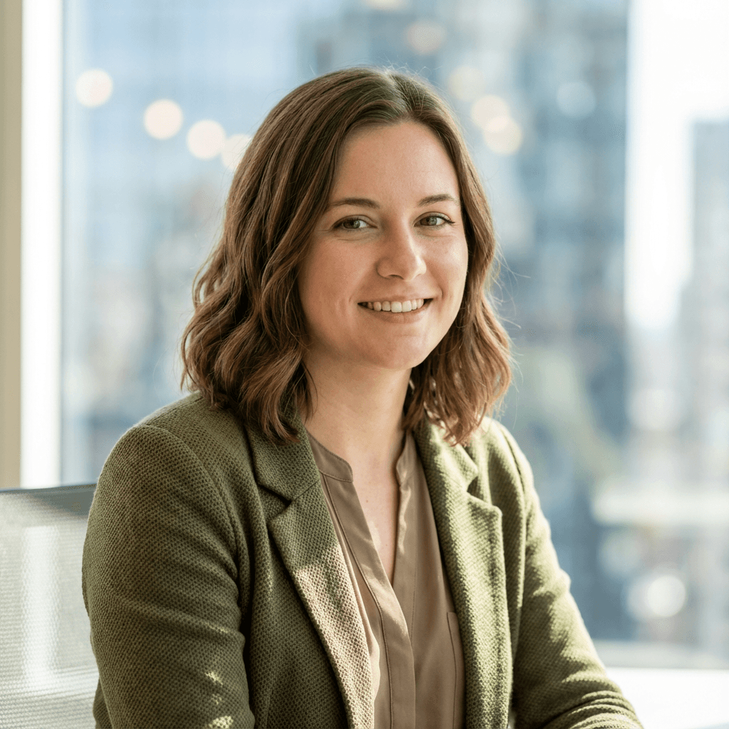 Sarah Mitchell, owner of a home services company, professional headshot