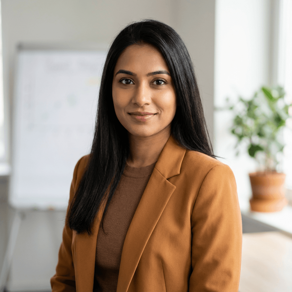 Priya Patel, retail founder, professional headshot