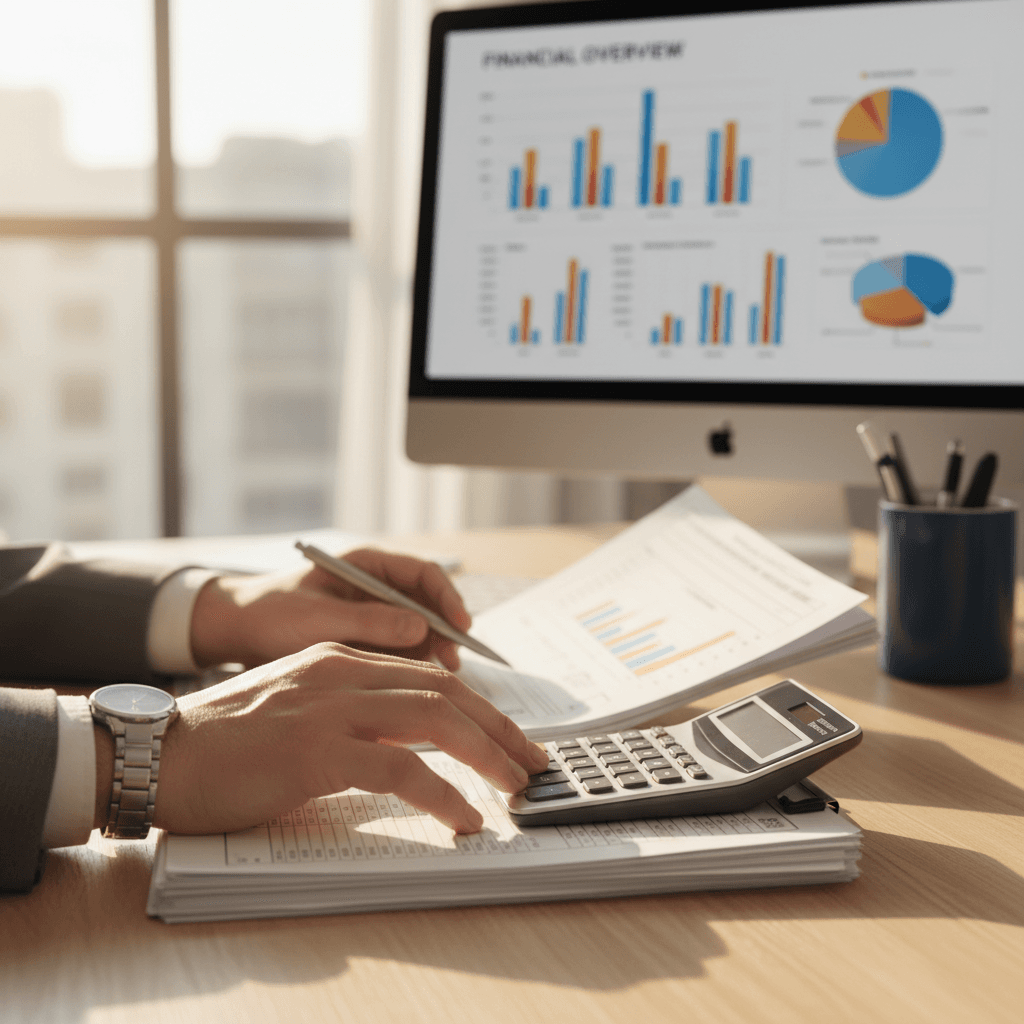 Monthly financial statement review for a law firm