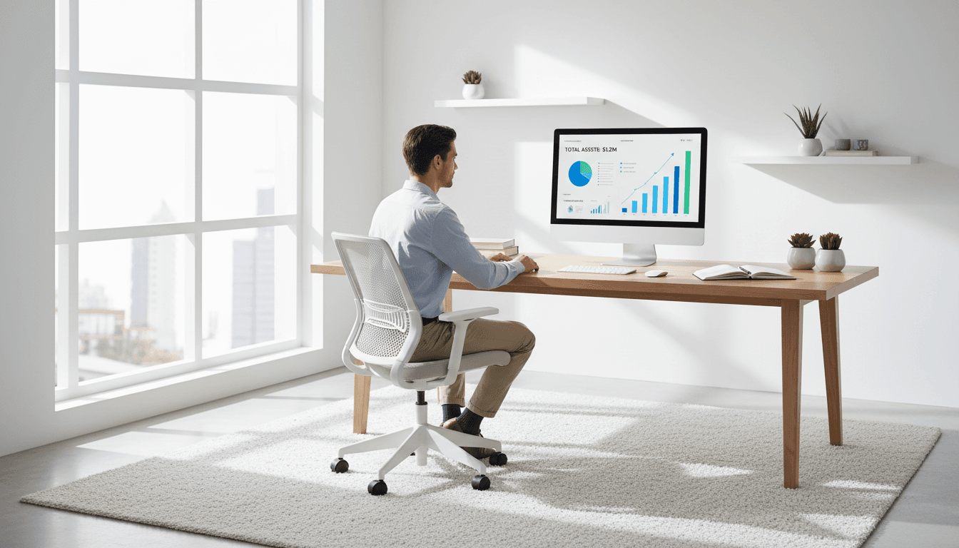 Cloud accounting dashboard with clean bank feeds